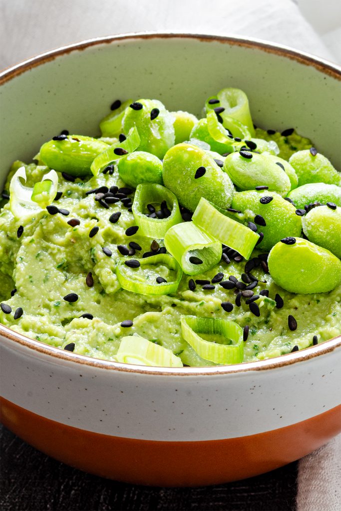 finished example of the Easy Avocado Dip